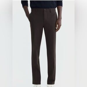 H&M Dark Brown Men's Dress Pants - Straight Leg
